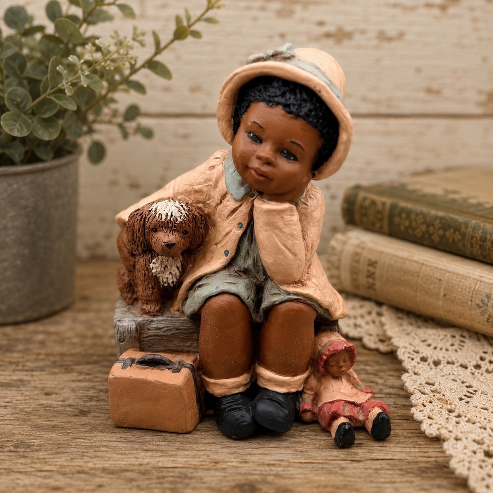 Martha Holcombe All Gods Children Hope Figurine 151 Vintage 1988 Black Americana